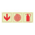 Parrot F4 Photoluminescent 190mm Safety Sign SNP19F4
