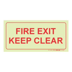 Parrot F45 Photoluminescent 190mm Safety Sign SNP19F45