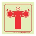Parrot Photoluminescent 190mm Fire Pump Connection Safety Sign-F49 SNP19F49