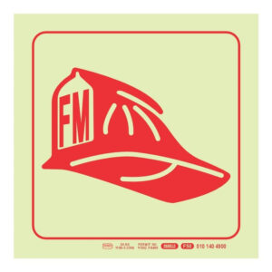 Parrot F50 Photoluminescent 190mm Safety Sign SNP19F50