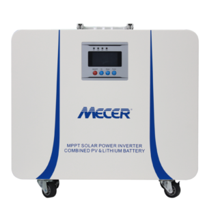 Mecer 1kVA 1kW Lithium Battery Inverter Trolley with 50Ah Lithium-ion Battery and 820W MPPT Controller SOL-I-BB-M1L