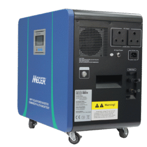 Mecer 2kVA 2kW Lithium Battery Inverter Trolley with 100Ah Lithium-ion Battery and 820W MPPT Controller SOL-I-BB-M2L