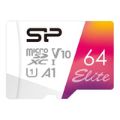 Silicon Power Elite 64GB MicroSDXC UHS-I Class 10 Memory Card SP064GBSTXBV1V20SP