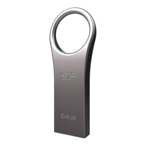 Silicon Power Jewel J80 64GB Titanium USB Flash Drive SP064GBUF3J80V1T