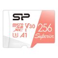 Silicon Power Superior 256GB MicroSDXC UHS-I Class 10 Memory Card SP256GBSTXDV3V20SP