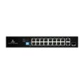 Scoop 16-port 150W 2x Gigabit 1x SFP Fast Ethernet AI PoE Network Switch SPS-16F2GS