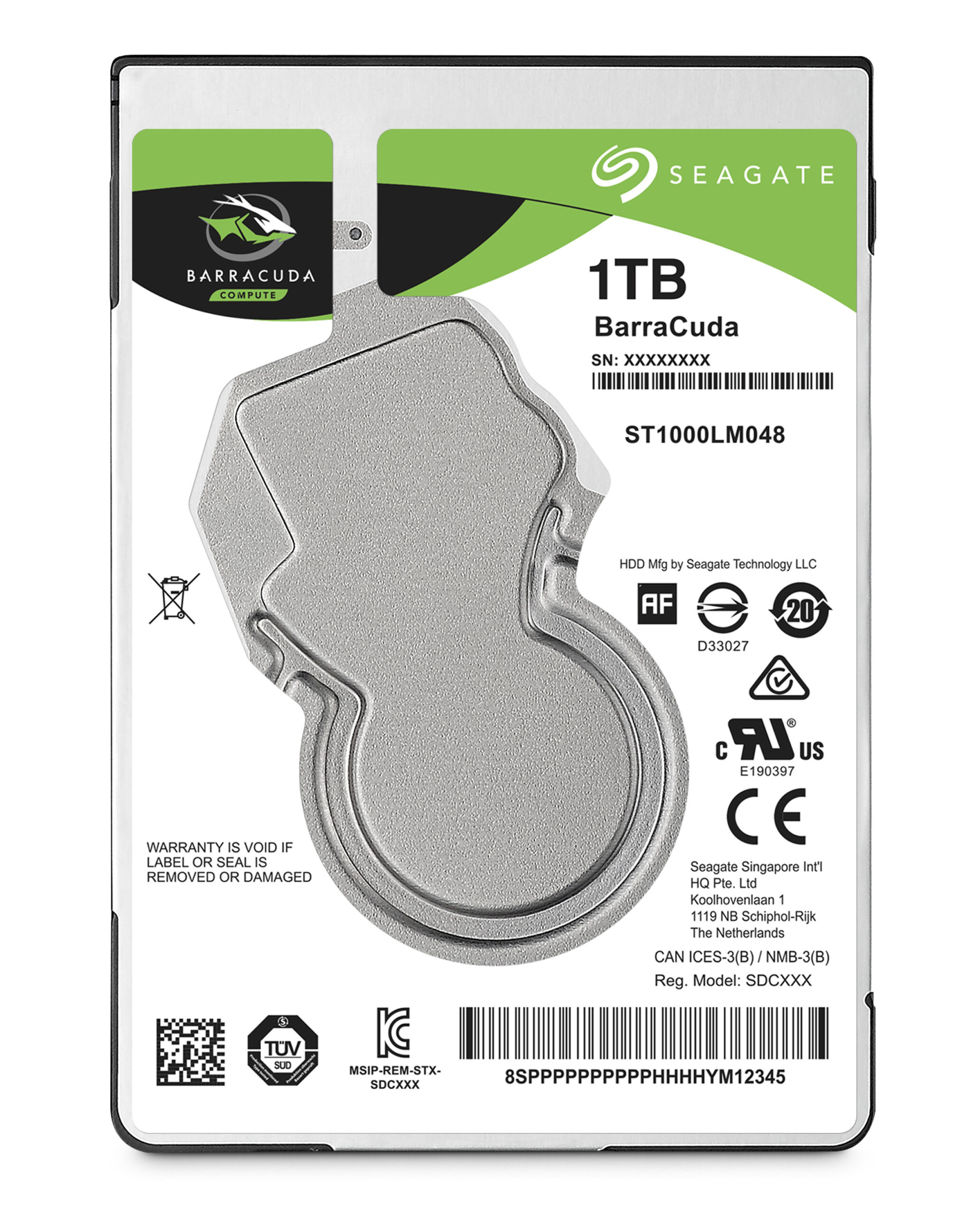 Seagate Barracuda 2.5-inch 1TB Serial ATA III Internal Hard Drive ST1000LM048