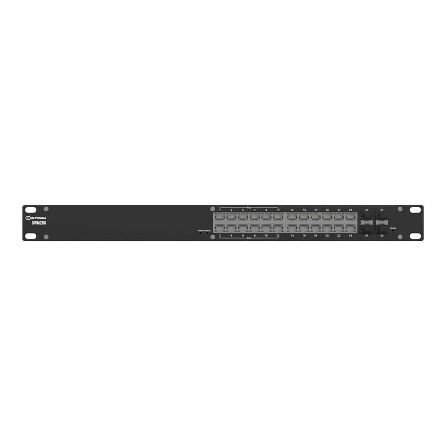 Teltonika SWM280 L2+ Gigabit Ethernet (10/100/1000) PoE Managed Network Switch