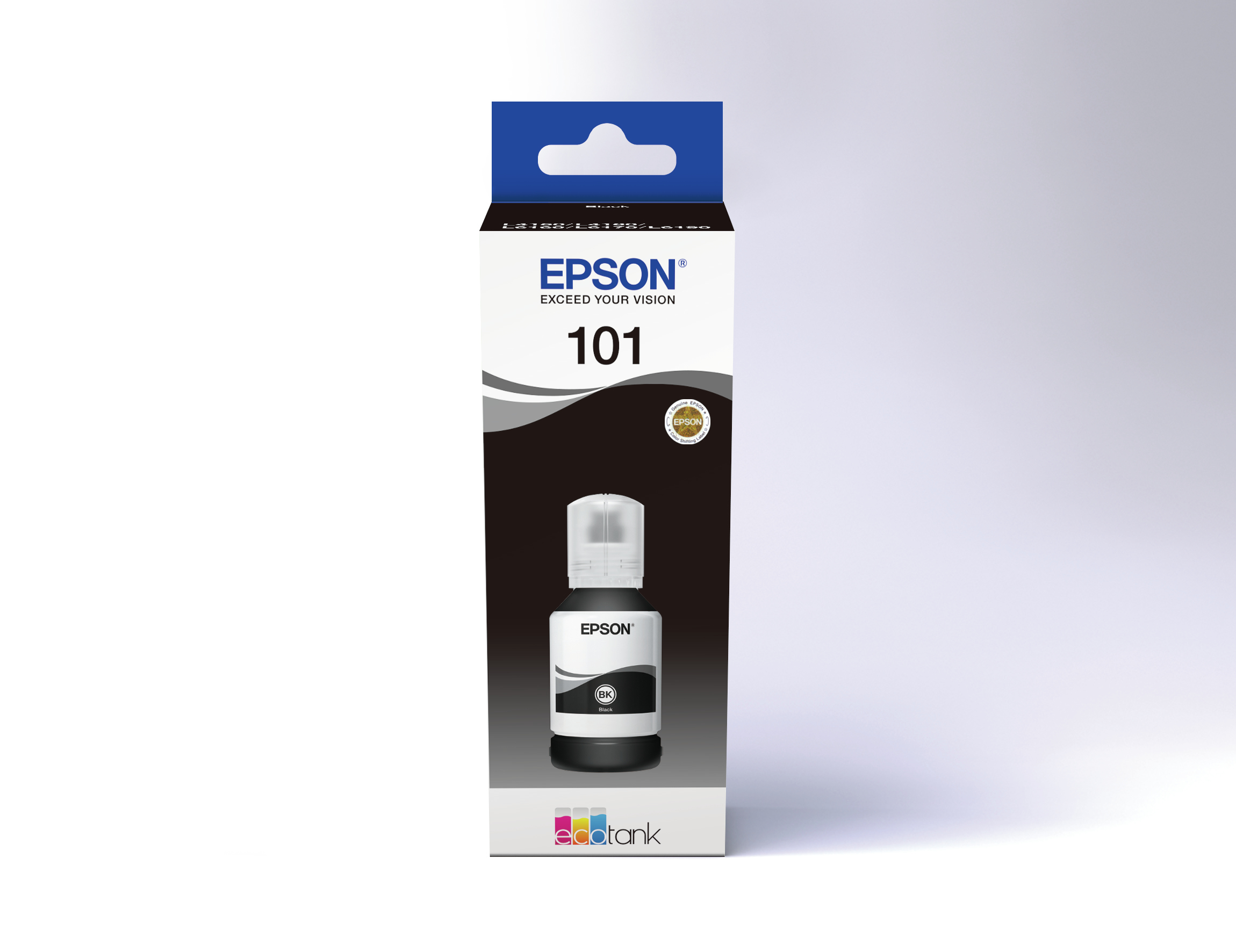Epson 101 Ink Bottles Black 127ml Ecotank L4150 / L4156 / L4160 / L4260 / L6160 / L6170 / L6176 / L6190 / L6270 / L6290 / L6370 / L14150 7500 pages - Image 3
