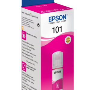 Epson 101 Ink Bottles Magenta 70ml Ecotank L4150 / L4156 / L4160 / L4260 / L6160 / L6170 / L6176 / L6190 / L6270 / L6290 / L6370 / L14150 6000 pages