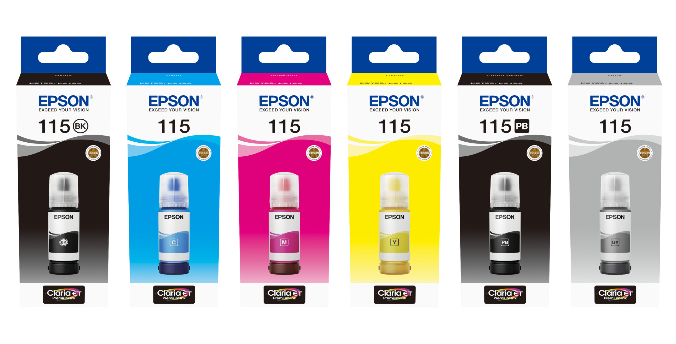 Epson 115 Ink Bottles Yellow 70ml EcoTank L8160 6200 pages 2300 Photos - Image 2