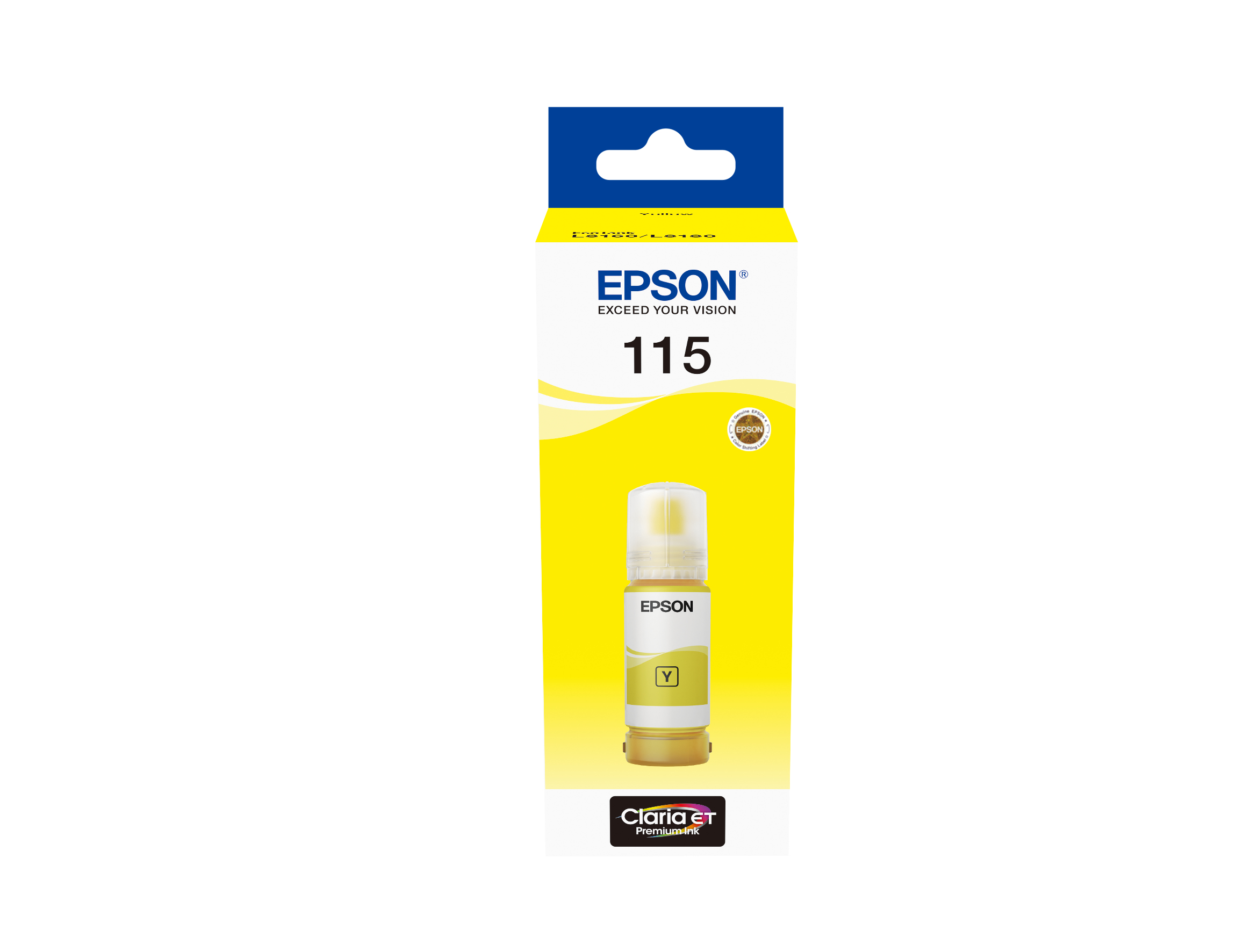 Epson 115 Ink Bottles Yellow 70ml EcoTank L8160 6200 pages 2300 Photos