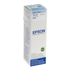 Epson 673 Ink Bottles Light Cyan 70ml EcoTank L800 /810 / 850 / 1800