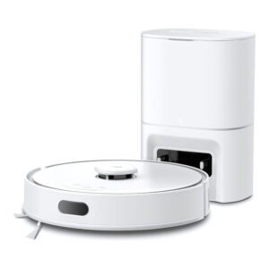 TP-Link Tapo RV30 Max Plus Robot Vacuum and Mop with Smart Auto-Empty Dock – White