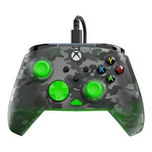 Turtle Beach Rematch Core Wired Gaming Controller for Xbox and PC – Ghost Black Camo/Green TBC-2001-55