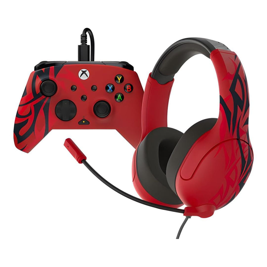 Turtle Beach Rematch Advanced Wired Controller & Airlite Fit Wired Headset Xbox Bundle – Spirit Red TBC-2201-65