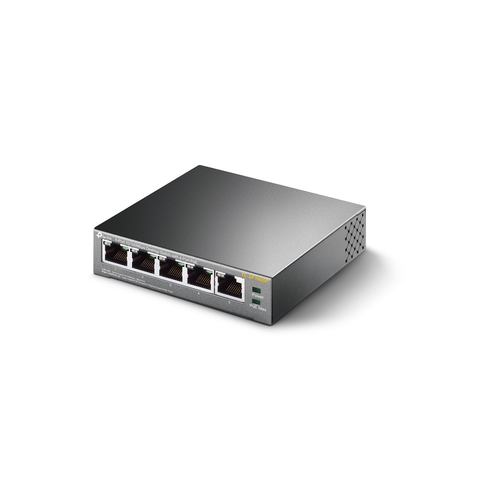 TP-Link TL-SF1005P Unmanaged Network Switch Fast Ethernet 10/100 Mbits PoE Black - Image 4