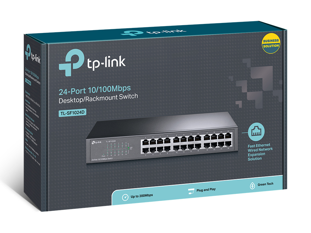 TP-Link TL-SF1024D 24-port 10/100Mbps Desktop /Rackmount Switch - Image 4