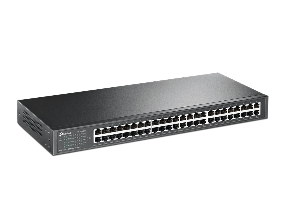 TP-Link TL-SF1048 Unmanaged Network Switch Ethernet 10/100 Mbits 1U Black - Image 2