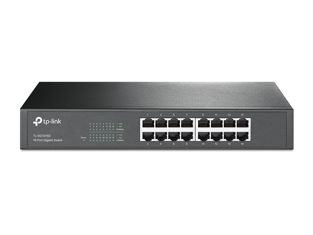 TP-Link TL-SG1016D 16-port GbE Unmanaged Network Switch
