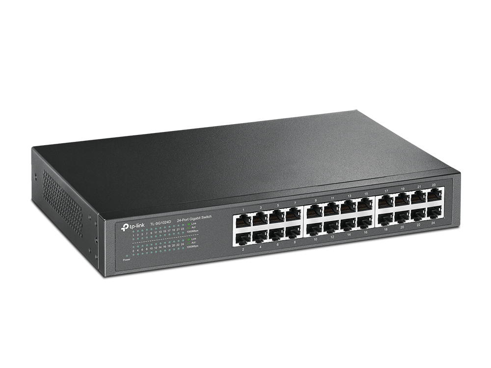 TP-Link TL-SG1024D 24-port GbE Unmanaged Desktop/Rackmount Network Switch - Image 2
