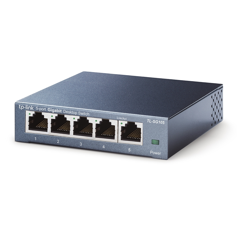 TP-Link TL-SG105 5-Port 10/100/1000 Mbits Desktop Switch Unmanaged Black - Image 2