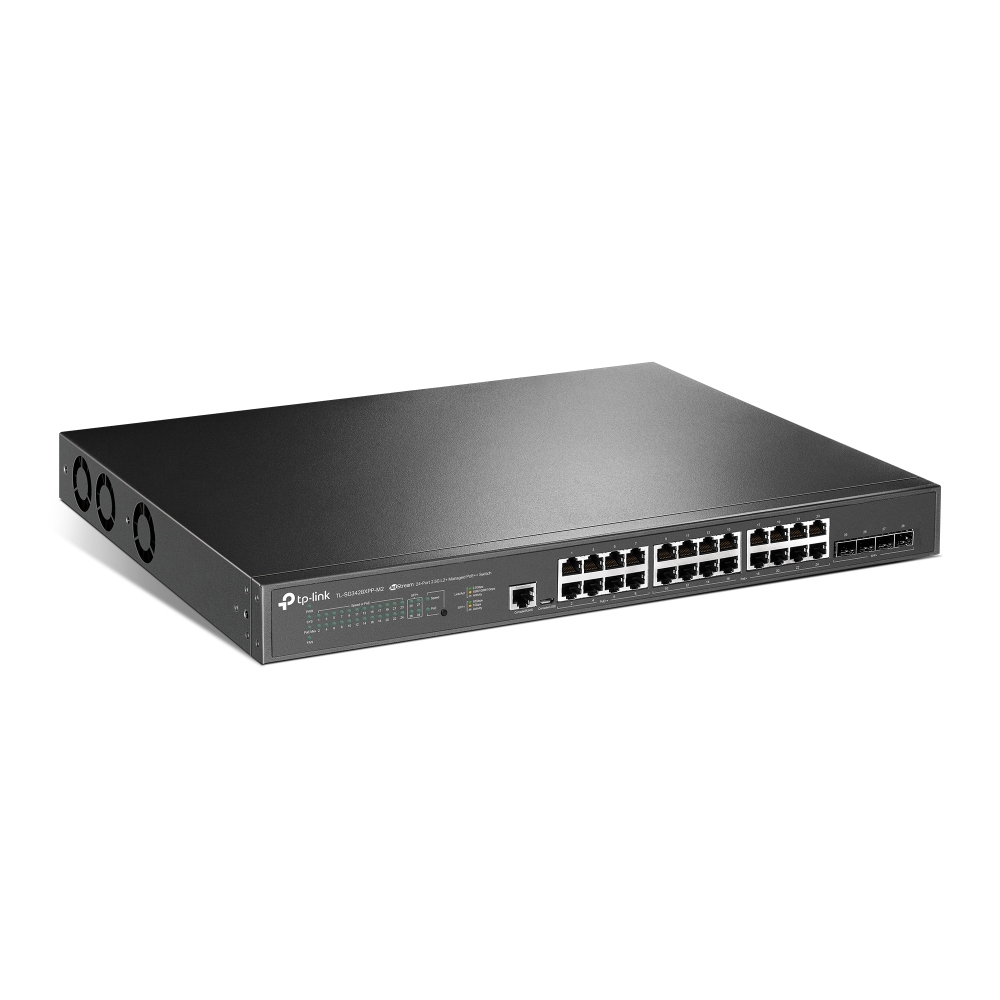 TP-Link JetStream TL-SG3428XPP-M2 24-port 2.5GbE PoE L2+ Managed Switch with 4x 10GE SFP+ Ports - Image 2