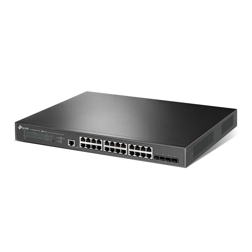 TP-Link JetStream TL-SG3428XPP-M2 24-port 2.5GbE PoE L2+ Managed Switch with 4x 10GE SFP+ Ports - Image 3