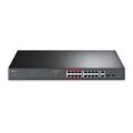 TP-Link TL-SL1218MP 16-port 10/100Mbps PoE+ Unmanaged Switch with 2 x Gigabit Ports and Combo SFP