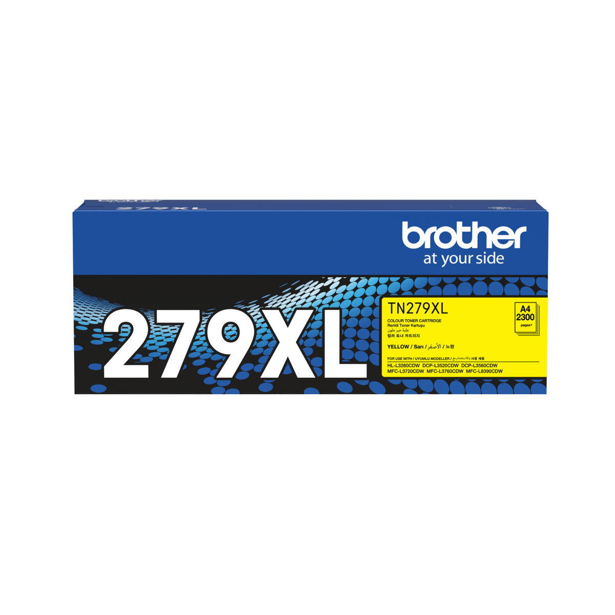 Brother TN-279XLY Yellow Toner Cartridge 2,300 Pages Original Single-pack