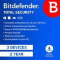 Bitdefender Total Security 3 Device 2-Year Subscription Download