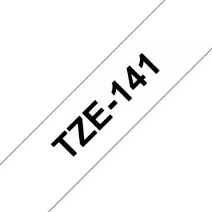 Brother 18MM Black on Clear Laminated tape