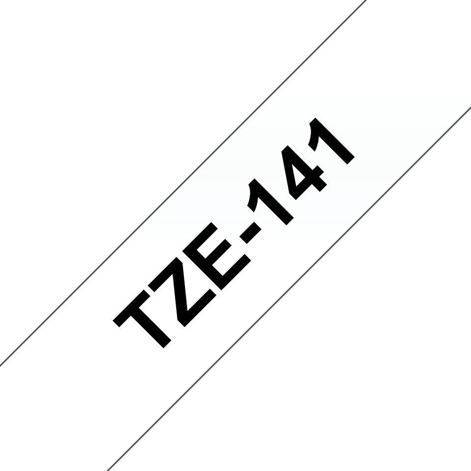 Brother 18MM Black on Clear Laminated tape