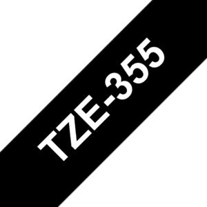 Brother 24MM White on Black Laminated tape
