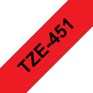 Brother 24MM Black on Red Laminated tape