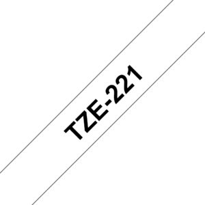 Brother TZe-221 Label-making Tape Black On White TZE-221