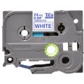 Brother TZe-253 label-making tape Blue on white