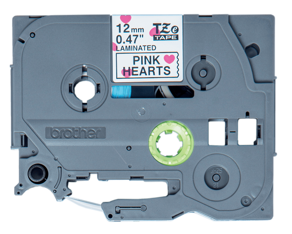 Brother 12MM Black on Hearts tape (4m) - Image 3