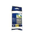 Brother TZE-MQL55 label-making tape White on Light Grey