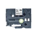 Brother TZE-R251 P-Touch Black Print on White Satin Ribbon 24mm