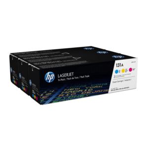 HP 131A Cyan Magenta Yellow Toner Cartridges 5,400 Pages Each Original U0SL1AM 3-pack