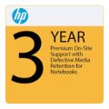 HP 3-year Premium Onsite w/Defective Media Retention Notebook Support U86E1E