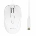 Macally Ambidextrous USB Type-C Optical 1000 DPI Mouse - White UCTURBO
