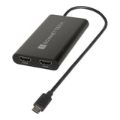 Sonnet Type-C to Dual 4K HDMI Adapter Black USBC-DHDMI