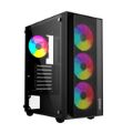 Raidmax V100TBS ATX ARGB Mid-Tower Gaming PC Case Black