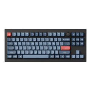 Keychron V3 Max QMK/VIA 80 Wireless Custom Brown Switch Mechanical Keyboard – Carbon Black V3M-D3