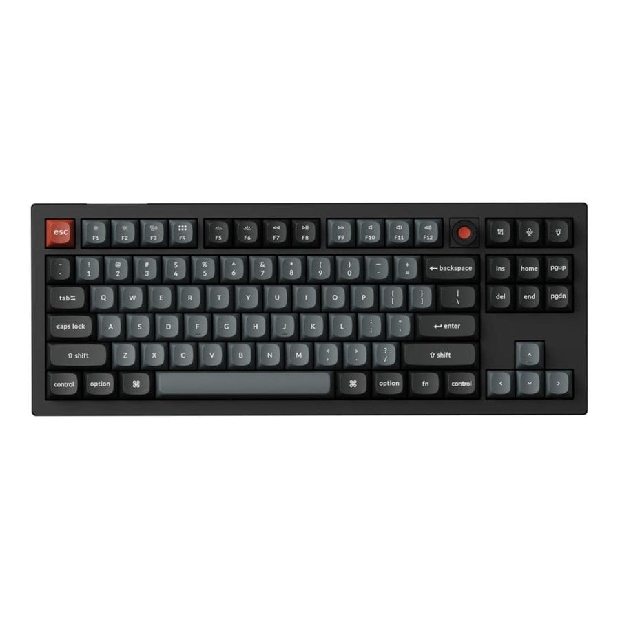 Keychron V3 Ultra 80 8K Red Switch RGB Wireless Mechanical Keyboard – Black V3U-D1