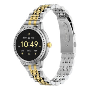 Volkano Ayla Collection Round Smartwatch with Metal Link Strap VAC5-5106-GDSL