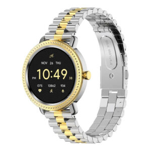 Volkano Ayla Collection Jewelled Smartwatch with Metal Link Strap VAC6-5107-GDSL
