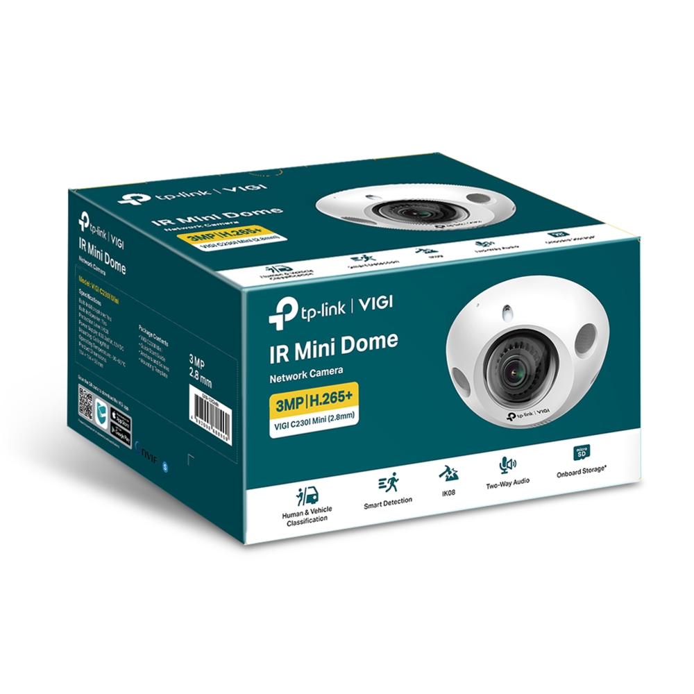 TP-Link Vigi C230I Mini(2.8mm) 3MP IR Dome Network Camera - Image 2